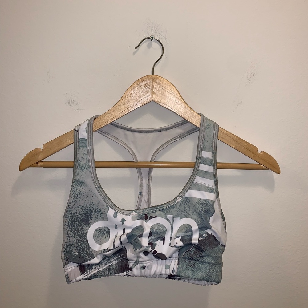 Dark Green, Gray & White Spirts bra size S - Picture 3 of 11